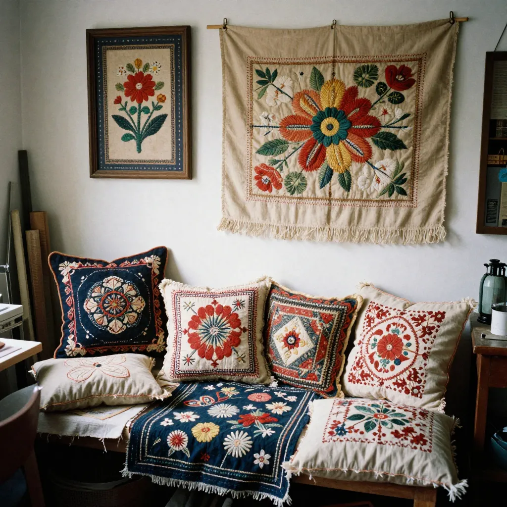 Upcycled art installation